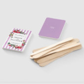 Éventail Faire-part de mariage couleur Lavande numérique (Non-assemblé)