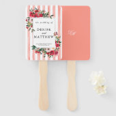 Éventail Faire-part de mariage de fleurs du désert (Devant et derrière)