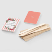 Éventail Faire-part de mariage de fleurs du désert (Non-assemblé)