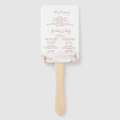 Éventail Fall Wildflower Mountain Rustic Wedding Programs (Dos)