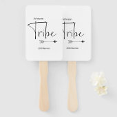 Éventail Famille Réunion, Famille Tribe Main (Devant et derrière)