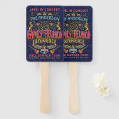 Éventail Family Reunion Band Retro les années 70 Concert No (Devant et derrière)