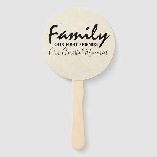 Éventail Family Tree Reunion Black Modern Drawing (Dos)