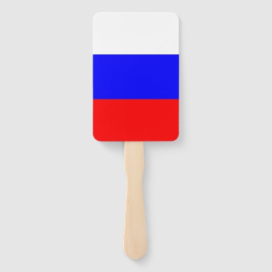 Éventail Fan à main avec drapeau de la Russie (Dos)