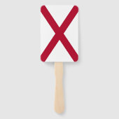 Éventail Fan à main avec drapeau de l'Alabama, USA (Dos)