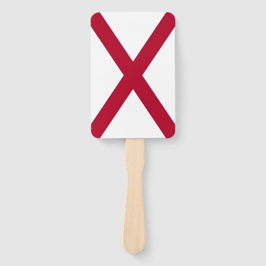 Éventail Fan à main avec drapeau de l'Alabama, USA (Devant)