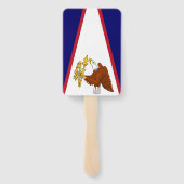 Éventail Fan à main avec drapeau des Samoa américaines, USA (Dos)