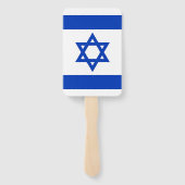 Éventail Fan à main avec drapeau d'Israël (Dos)