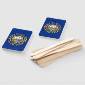 Éventail Fan à main avec drapeau du New Hampshire, USA (Non-assemblé)