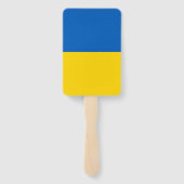 Éventail Fan à main avec drapeau d'Ukraine (Dos)