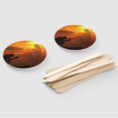 Éventail Fan de la main de Jésus religieux (Non-assemblé)