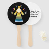 Éventail Fan de l'église (Devant et derrière)