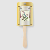 Éventail Fan du cabinet rouge Mah Jongg (Dos)