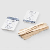 Éventail fan du programme de mariage Blu Tiles (Non-assemblé)