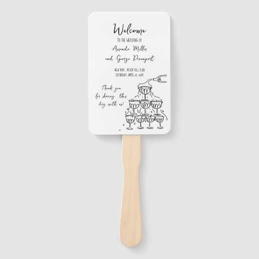 Éventail fan du programme Whimsical Wedding (Devant)