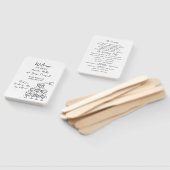 Éventail fan du programme Whimsical Wedding (Non-assemblé)