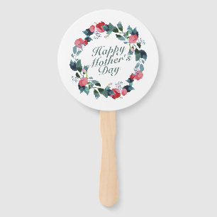 Éventail Fan florale heureuse élégante de main de guirlande