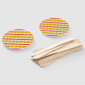 Éventail Fan rond espagnol Stripe (Non-assemblé)