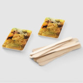 Éventail "Fans à main en fleurs jaunes (Non-assemblé)