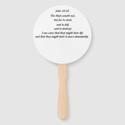 Éventail Fans d'église (Dos)