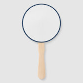 Éventail Fans d'événements personnalisés Oxford Blue + Whit (Dos)