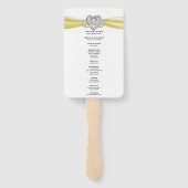 Éventail Fans du programme de mariage cardiaque à l'infini  (Dos)