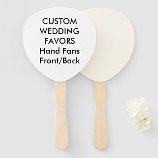 Éventail FANS MAIN mariages Personnalisés - PADDLE ECRU