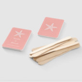 Éventail Fans Mariage de corail Starfish (Non-assemblé)