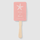 Éventail Fans Mariage de corail Starfish (Devant)