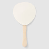 Éventail FANS MARIAGE personnalisé PADDLE ECRU (10) (Dos)