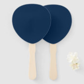 Éventail Fans Oxford Blue Teardrop personnalisés (Devant et derrière)