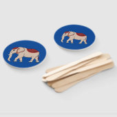 Éventail Fans Thai Elephant Style. (Non-assemblé)