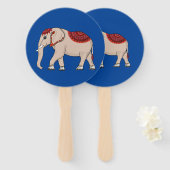 Éventail Fans Thai Elephant Style. (Devant et derrière)