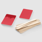 Éventail Fans tomate rouge sur mesure - Ensemble de 10 (Non-assemblé)