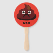 Éventail Fantastiques POOP texte personnalisé (Dos)