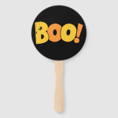 Éventail Fantôme mignon recto-verso Joyeux Halloween  (Devant)
