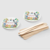 Éventail Far One mignonne Jungle Animal anniversaire enfant (Non-assemblé)