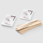 Éventail Fashion Bride Fête des mariées rose pagaie (Non-assemblé)