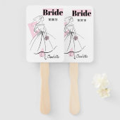 Éventail Fashion Bride Pink Bride fan paddle (Devant et derrière)