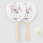 Éventail Fashion Bride Pink Group (Devant et derrière)