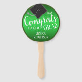 Éventail Félicitations à notre classe d'études supérieures (Devant)