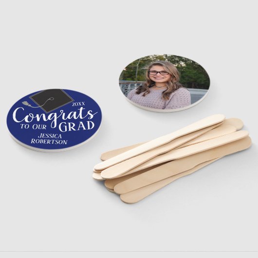 Éventail Félicitations à notre classe d'études supérieures  (Non-assemblé)