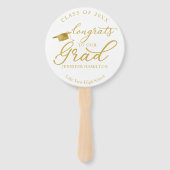 Éventail Félicitations À Notre Grad Simple Élégant Graduati (Devant)