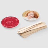 Éventail Félicitations à The Graduate Red (Non-assemblé)