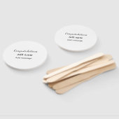 Éventail Félicitations ajouter un message de nom simple dip (Non-assemblé)