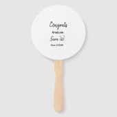 Éventail Félicitations classe d'ajouter le nom d'année scol (Devant)