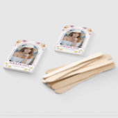 Éventail félicitations diplômé floral photo stylisée (Non-assemblé)