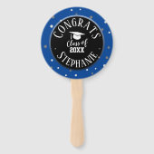 Éventail Félicitations Gradué Nom Gras Texte Ventilateur à  (Devant)