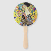 Éventail Femme avec ventilateur par Gustav Klimt (Devant)