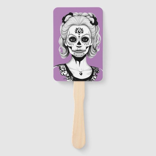 ÉVENTAIL FEMME SKULLHEAD (Devant)